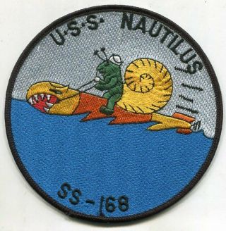 Uss Nautilus Ss - 168 Us Navy Diesel Submarine Patch 5 Inches