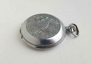 Vintage Soviet mechanical pocket watch MOLNIJA.  18 jew.  USSR 5