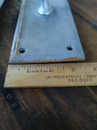 (2) Vintage SARGENT INDUSTRIAL SALVAGE BRASS DOOR PULL LARGE CAST BRASS PLATE 2