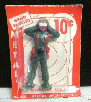 Barclay Lead Toy " Midi " Pod Foot Soldier Officer Observer B - 265 Rare In Package