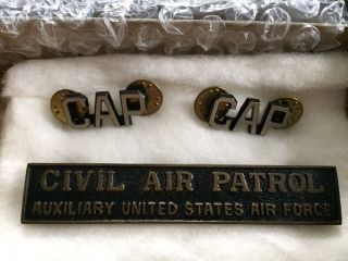 Civil Air Patrol Vintage Senior Member Badge & Cutouts