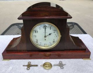 1920’s Antique Seth Thomas Mantel Shelf Clock Adamantine