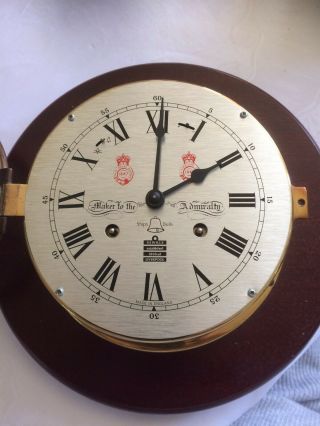 Sewells Makers To The Admiralty Chiming Brass Ship’s Clock - Full Order
