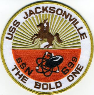 Uss Jacksonville Ssn 699 - Crest - Bc Patch Cat No.  C5438