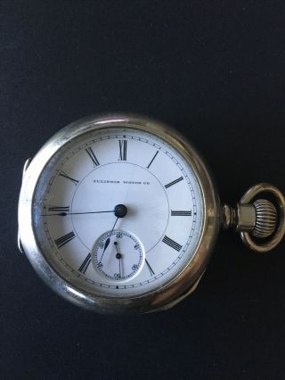 Antique 1887 Illinois 18s,  11j,  Pocket Watch In Half Hunter Case