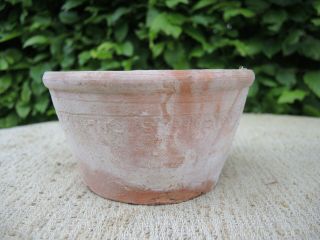 3 Old Sankey Bulwell Hand Thrown Half Height Terracotta Plant Pots 5.  5 