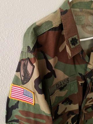 ARMY Surplus US Military Woodland Camo Shirt BDU Large Regular 8415 - 01 - 390 - 8550 4