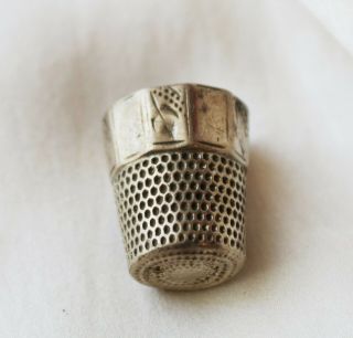 Antique Sterling Silver Sewing Thimble