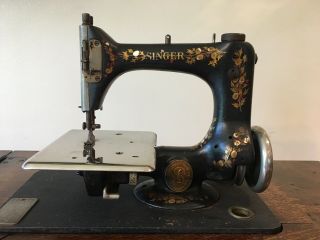 Singer Chain Stitch Sewing Machine Model 24,  Treadle Cabinet,  1907 12