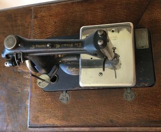 Singer Chain Stitch Sewing Machine Model 24,  Treadle Cabinet,  1907 8