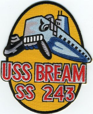 Uss Bream Ss 243 - Sub Biting Japan Sub Bc Patch Cat No B574