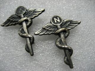 . Us Civil Air Patrol Medical Nurce Collar Pins