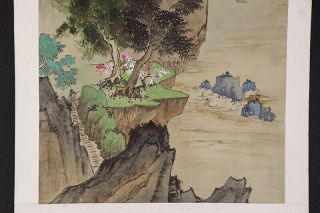 CHINESE HANGING SCROLL ART Painting Sansui Landscape Asian antique E7813 3