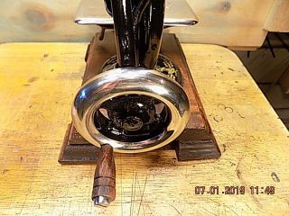 Antique Hand Crank Willcox Gibbs sewing machine.  RESTORED 1899 11