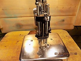Antique Hand Crank Willcox Gibbs sewing machine.  RESTORED 1899 6