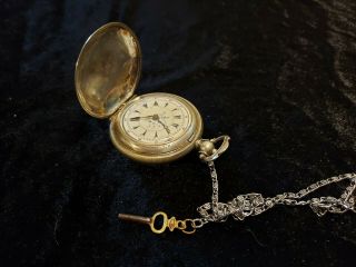 Vintage Hunt Case Pocket Watch Possibly Swiss Key Wind