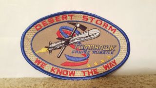 Desert Storm Tomahawk Cruise Missile - We Know The Way 5 1/2 X 3 1/2 Inches
