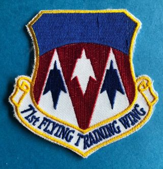 Rare Vintage United States Air Force 71st Flying Training Wing Shield Patch 305