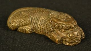 Antique Chinese Brass Dragon Figure