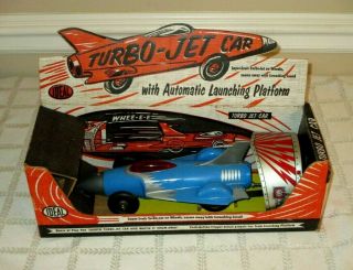 Ideal - Turbo - Jet Racer - Sonic W Launching Platform - Org Box - 16 " - Playset Toy