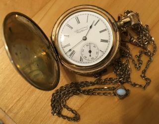 Antique Gold - Toned American Waltham Watch Co.  Puritan Pocket Watch - Running