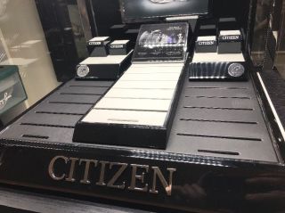 Citizen Eco Drive Display Stand Wrist Watch Women’s Men’s - Case Box Store Shop 4