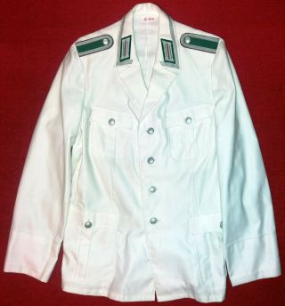 Ddr Gdr Nva East Germany German Mfs Stasi White Uniform Tunic Jacket