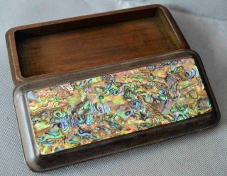 Collectable Old Handwork Boxwood Carve Burnish Use Special Fashion Jewelry Box