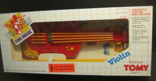 Nos & Vintage 1990 Tomy Preschool Violin Toy Instrument