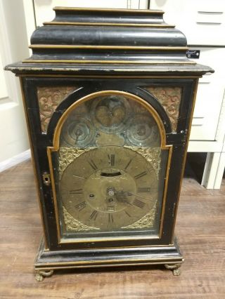 Antique English Style Bracket Clock Vienna Joseph Antony Kotzi Wienn For Repair