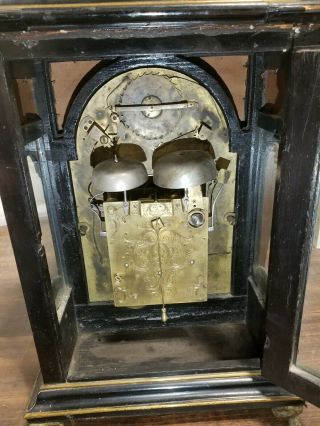 Antique English Style Bracket Clock Vienna Joseph Antony Kotzi Wienn For Repair 8