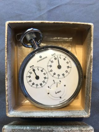 Vintage Junghans Micro Second Track Timer 7 Jewels 10th Of A Second