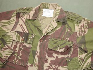 Vintage 1980s Adro Rhodesian Camo Field Shirt South African Made Camouflage Rare