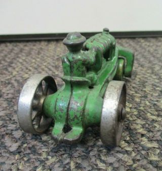 VINTAGE 1920 ' s A.  C.  WILLIAMS GREEN CAST IRON STEAM ROLLER 2