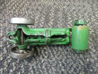 VINTAGE 1920 ' s A.  C.  WILLIAMS GREEN CAST IRON STEAM ROLLER 6