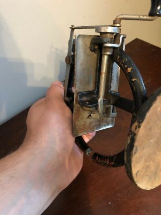 Antique Midget Crank Sewing Machine Toy RARE 11