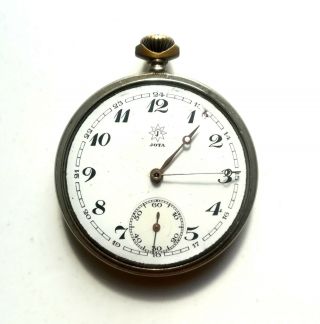 Rare Vintage Germany Junghans Jota Cal.  38 A/i Pocket Watch Well