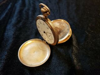 1905 Elgin Pocket Watch Grade 290 Hunt Case Not