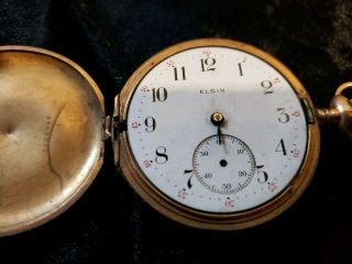 1905 Elgin Pocket Watch Grade 290 Hunt Case Not 3