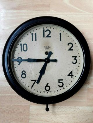 Vintage Smiths Electric Art Deco Bakelite Wall Clock