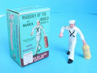 1960s Marx Usa Boxed Warriors Of The World 1 Ken Bandoli Sailor Hand Painted