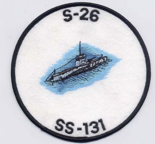 S - 26 Boat Ss 131 - Wwii Lost Boat Bc Patch Cat No C6030