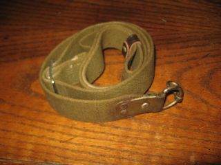 Soviet Green Web Sks Rifle Sling Russian Stamp Otk 7