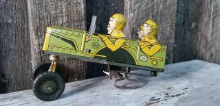 Vintage Marx Wind Up Tin Litho Army Jumpin Jeep Parts