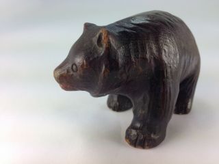 Antique Black Forest Carved Wood Bear Figurine 2