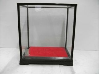 Large Glass Case (display Cases) Of The Wooden Frame.  Japanese Antique.