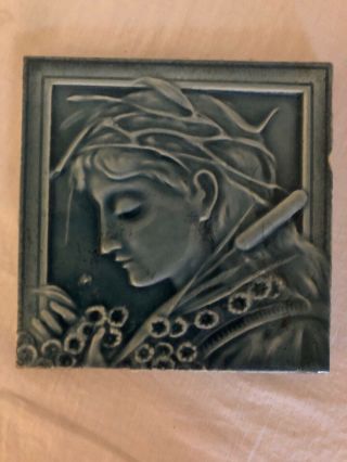 Robin Hood & Marian Antique Hamilton Tile Ceramic Portrait Tiles 7