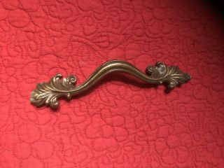 10 Vintage French Provencial Drawer Handles Pulls Antique Brass Color 7 1/2 Inch 6