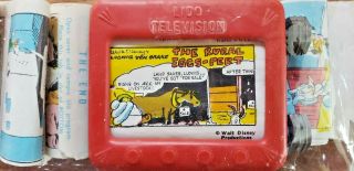 Vintage Lido Television Viewer & 6 Tv Film Strips - Walt Disney - Great Shape