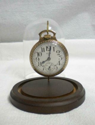 Elgin 616 Open Face Pocket Watch 1950,  17 Jewels 10k Rolled Plated Gold Part/r
